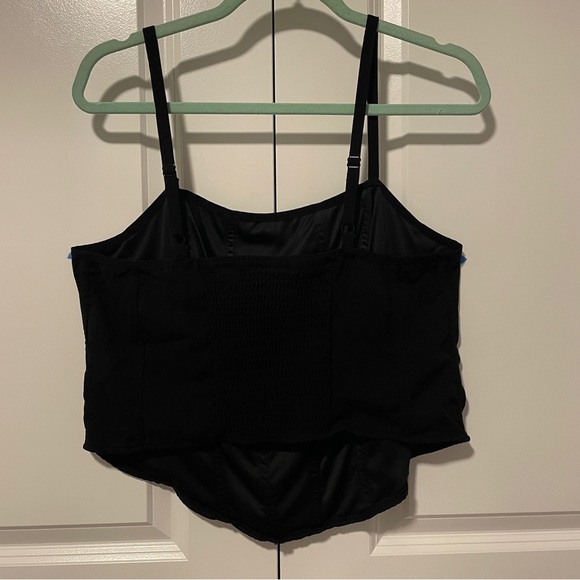 Torrid Black Corset Style Strapless Top Size 1 Plus Adjustable Spaghetti Straps - Picture 2 of 6